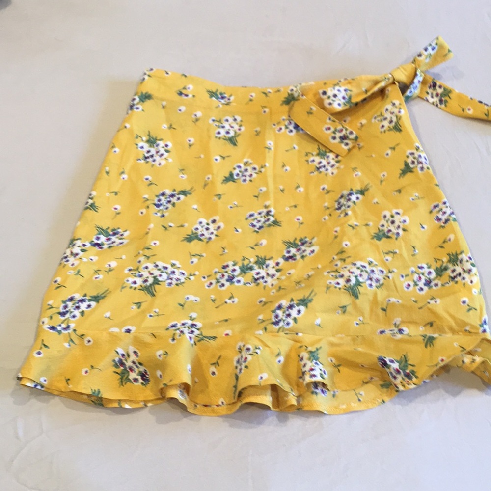 Nasty Gal floral skirt